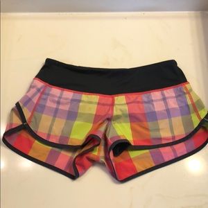 Lululemon size 2 speed shorts VGUC